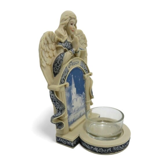 SARAH'S ANGELS Peace Angel Candle Holder for Serene Home Decor Boxed - Picture 3 of 11
